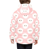 Cute sheep pattern Kids' Boys' Girls' Padded Hooded Jacket