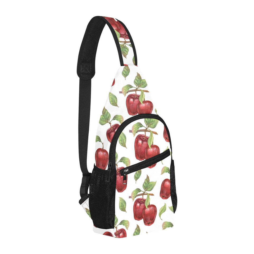 Red apples pattern All Over Print Chest Bag