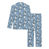 Seagull Pattern Print Design 04 Women's Long Pajama Set