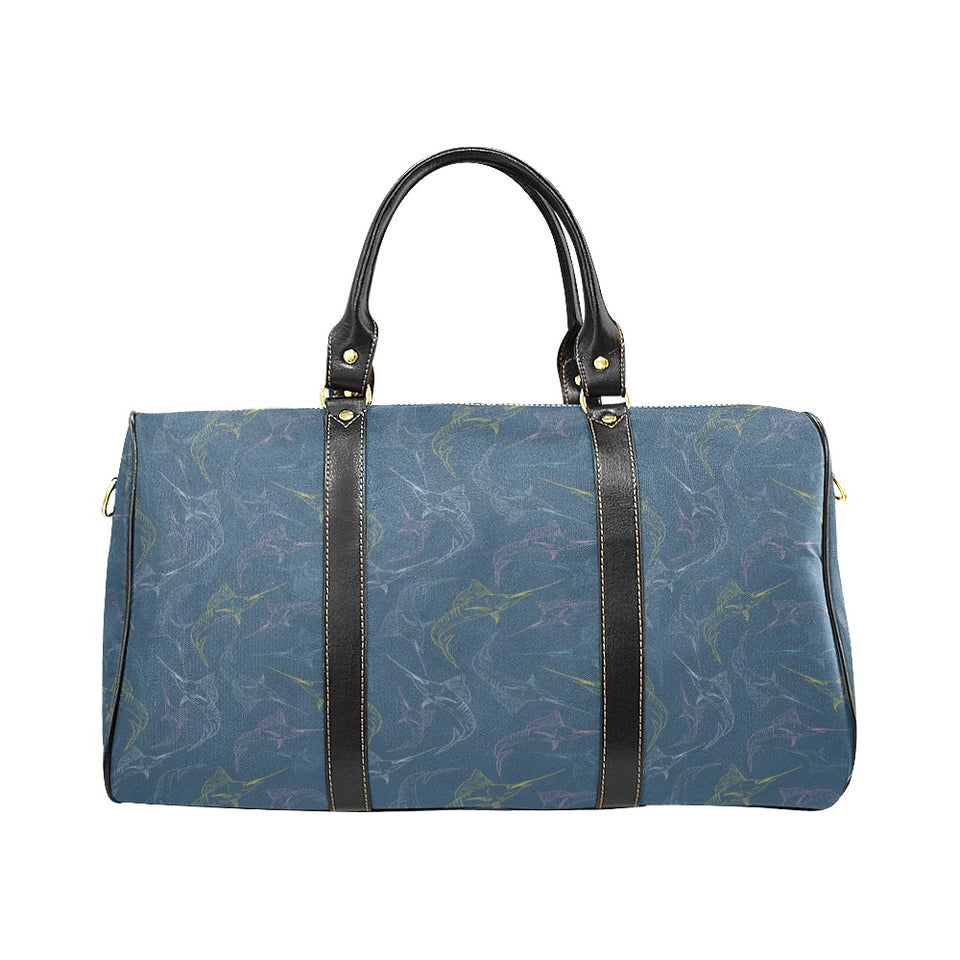 Swordfish Pattern Print Design 02 Travel Bag