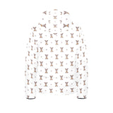 Greyhound Pattern Print Design 05 Kids' Boys' Girls' Padded Hooded Jacket