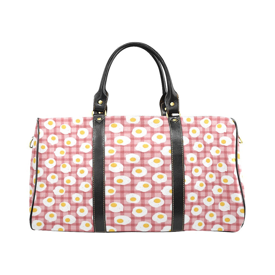 Fried Eggs Pattern Print Design 03 Travel Bag