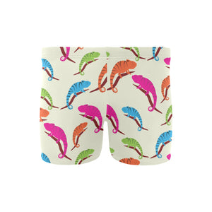 Colorful Chameleon lizard pattern Men's Swimming Trunks