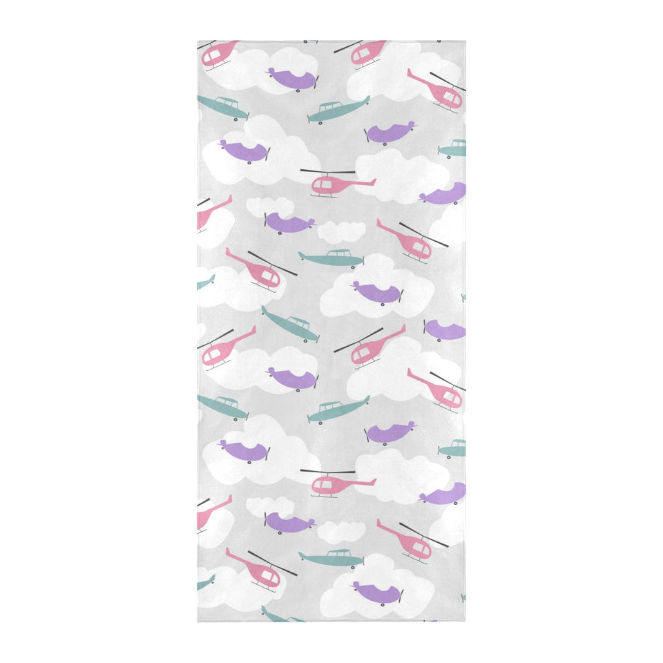 Helicopter plane pattern Beach Towel