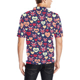 British Pattern Print Design 02 Men's All Over Print Polo Shirt