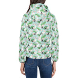 Pelican Pattern Print Design 01 Women's Padded Hooded Jacket