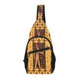 Egypt Hieroglyphics Pattern Print Design 05 All Over Print Chest Bag
