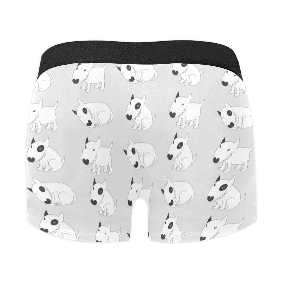 Bull Terrier Pattern Print Design 01 Men's All Over Print Boxer Briefs Men's Underwear