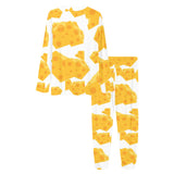 Cheese slice pattern Women's All Over Print Pajama Set
