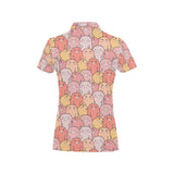 Pig Pattern Print Design 04 Women's All Over Print Polo Shirt