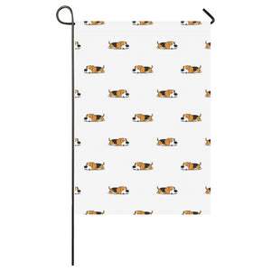 Cute beagle dog sleeping pattern House Flag Garden Flag