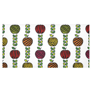 colorful apples leave zebra stripe Tablecloth
