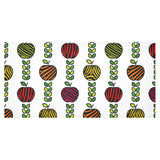colorful apples leave zebra stripe Tablecloth