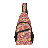 Gear Pattern Print Design 04 All Over Print Chest Bag