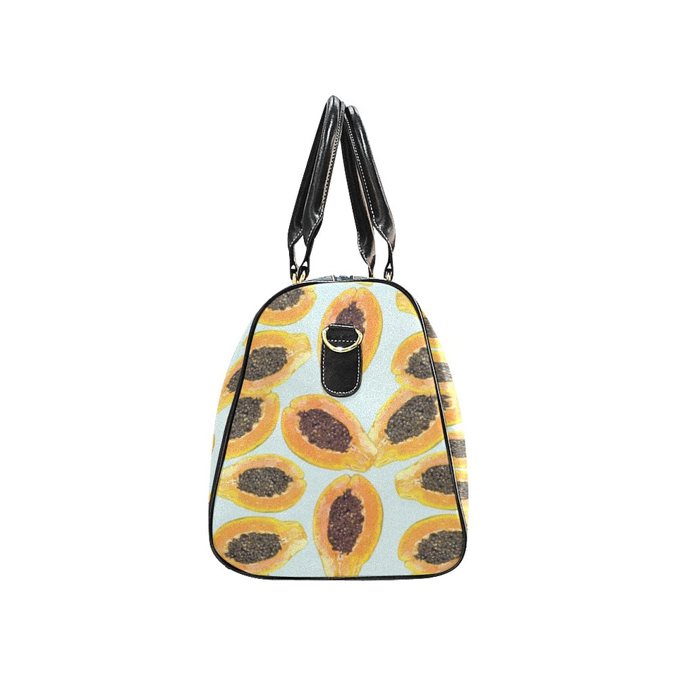 Watercolor papaya pattern Travel Bag