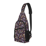 Hummingbird Pattern Print Design 04 All Over Print Chest Bag