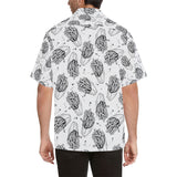 Hand drawn french fries pattern Men's All Over Print Hawaiian Shirt