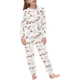 English Bulldog Pattern Print Design 01 Kids' Boys' Girls' All Over Print Pajama Set