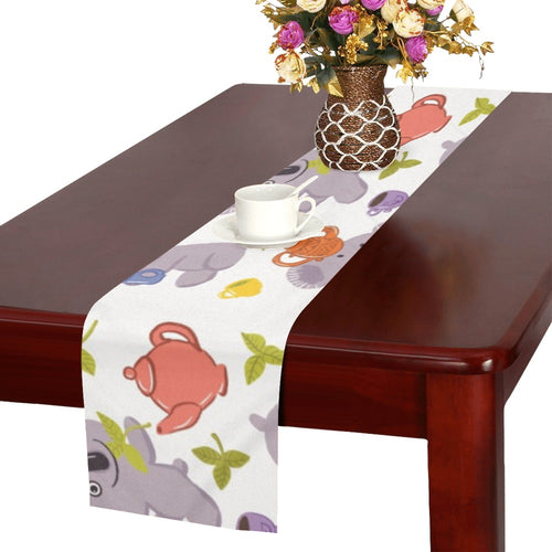 Cute koalas teapots tea Table Runner