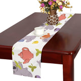 Cute koalas teapots tea Table Runner