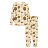 Coconut Pattern Print Design 05 Women's All Over Print Pajama Set