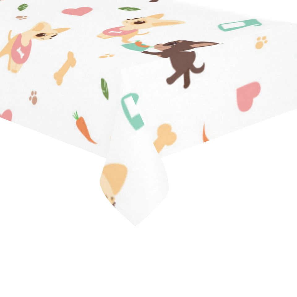 Cute Chihuahua puppie pattern Tablecloth
