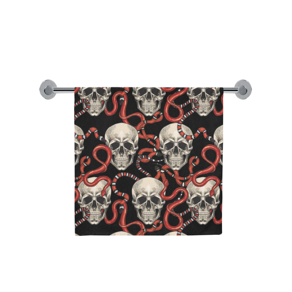 Red snake skull pattern Bath Towel