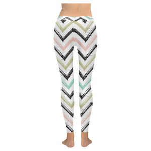 zigzag  chevron paint pattern Women's Legging Fulfilled In US