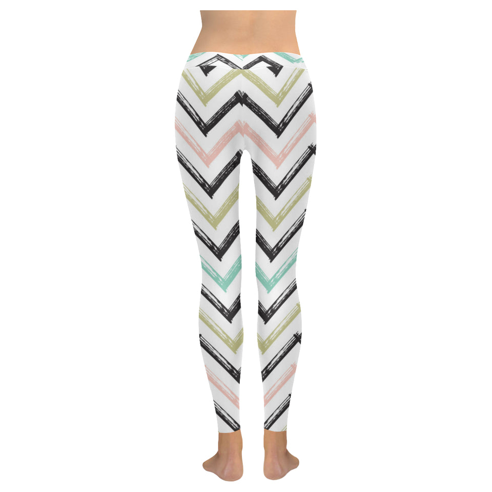 zigzag  chevron paint pattern Women's Legging Fulfilled In US
