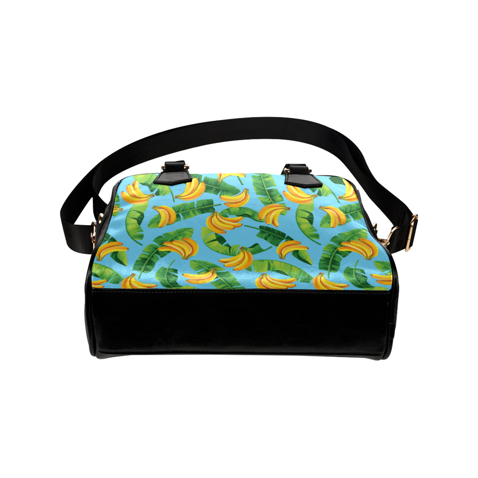 banana leaves banana design pattern Shoulder Handbag