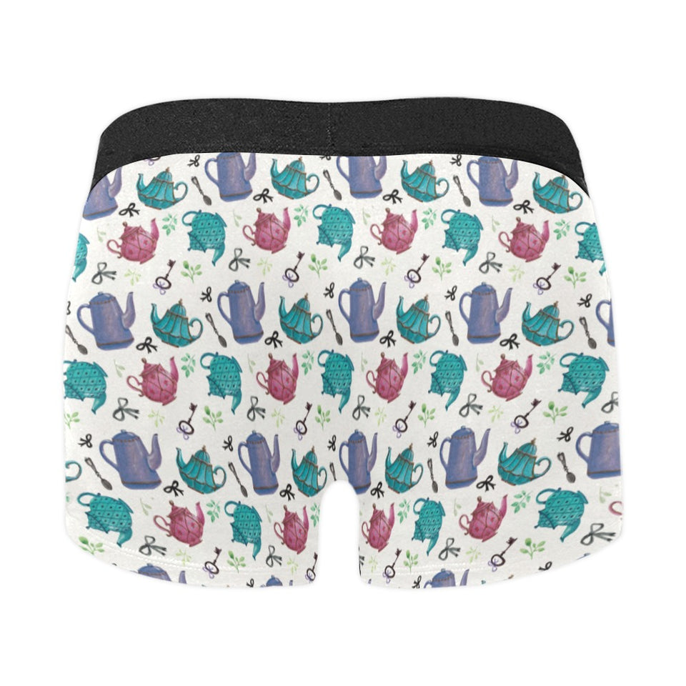 Tea pots Pattern Print Design 05 Men's All Over Print Boxer Briefs Men's Underwear