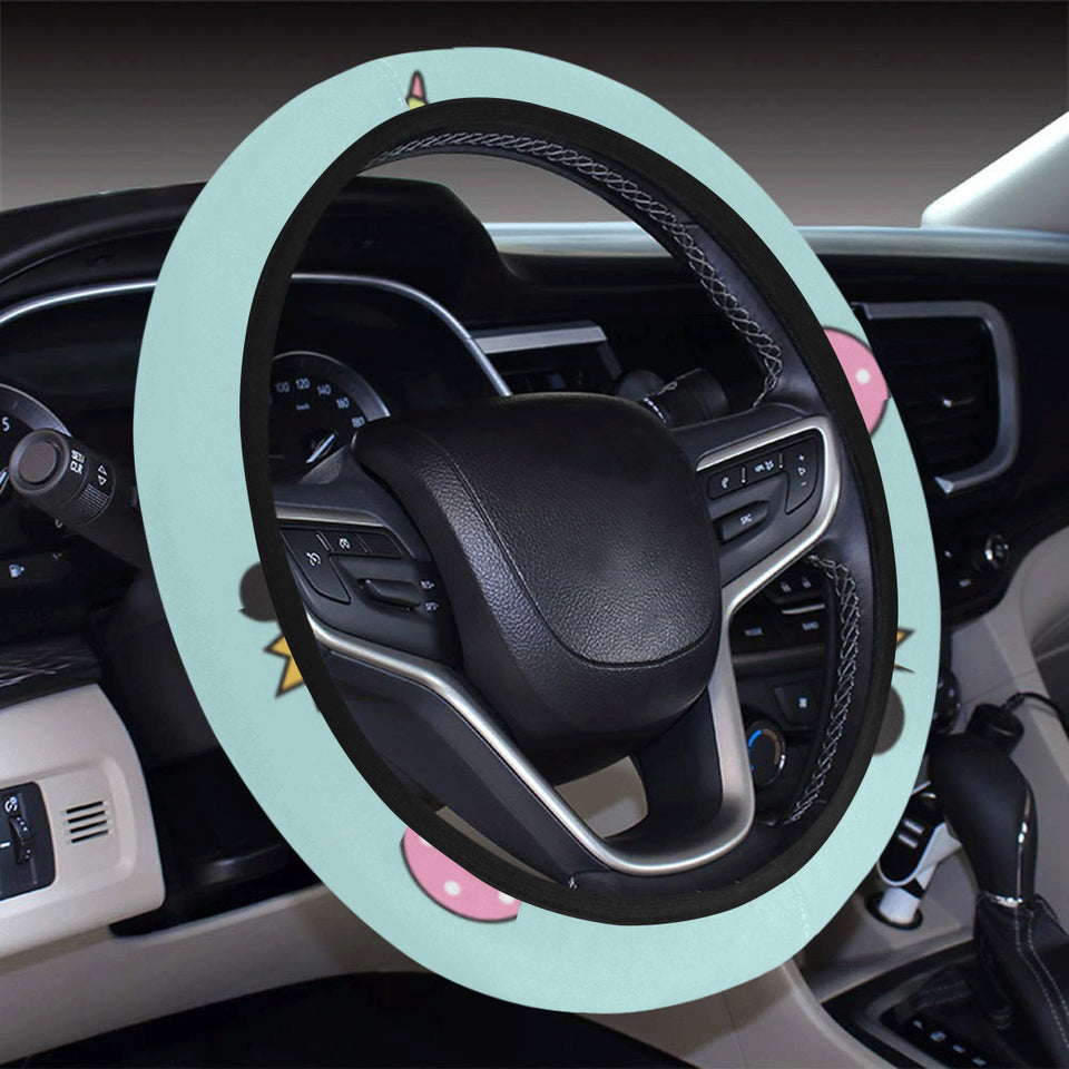 Cute baby panda pattern Car Steering Wheel Cover