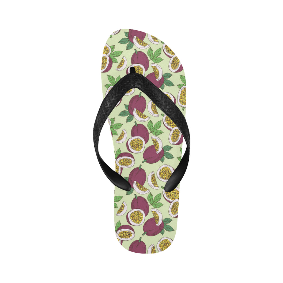 Paassion fruit pattern Unisex Flip Flops