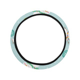 Cute snowman snowflake pattern Car Steering Wheel Cover