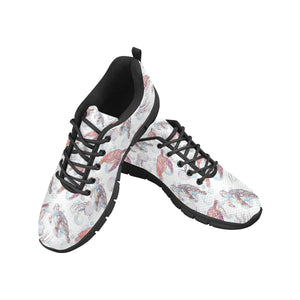 Watercolor sea turtle jellyfish pattern Women's Sneaker Shoes
