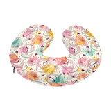 Clock butterfly pattern U-Shaped Travel Neck Pillow