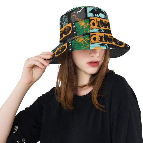 dinosaurs print pattern Unisex Bucket Hat