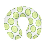 Cucumber slices pattern U-Shaped Travel Neck Pillow