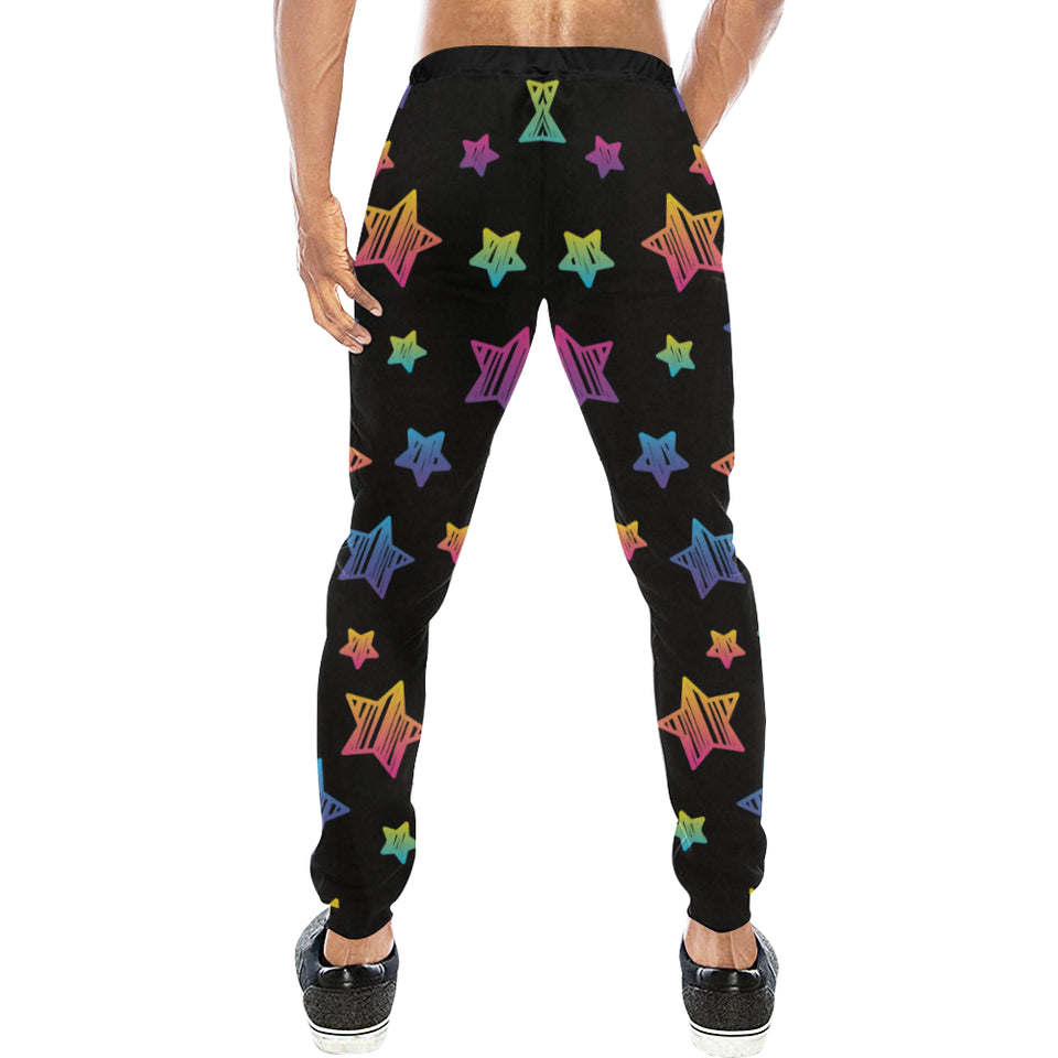Colorful star pattern Unisex Casual Sweatpants