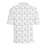 Bull Terrier Pattern Print Design 02 Men's All Over Print Polo Shirt