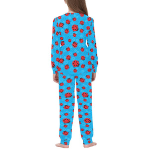 Ladybug Pattern Print Design 02 Kids' Boys' Girls' All Over Print Pajama Set