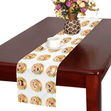 Hamburger Pattern Print Design 04 Table Runner