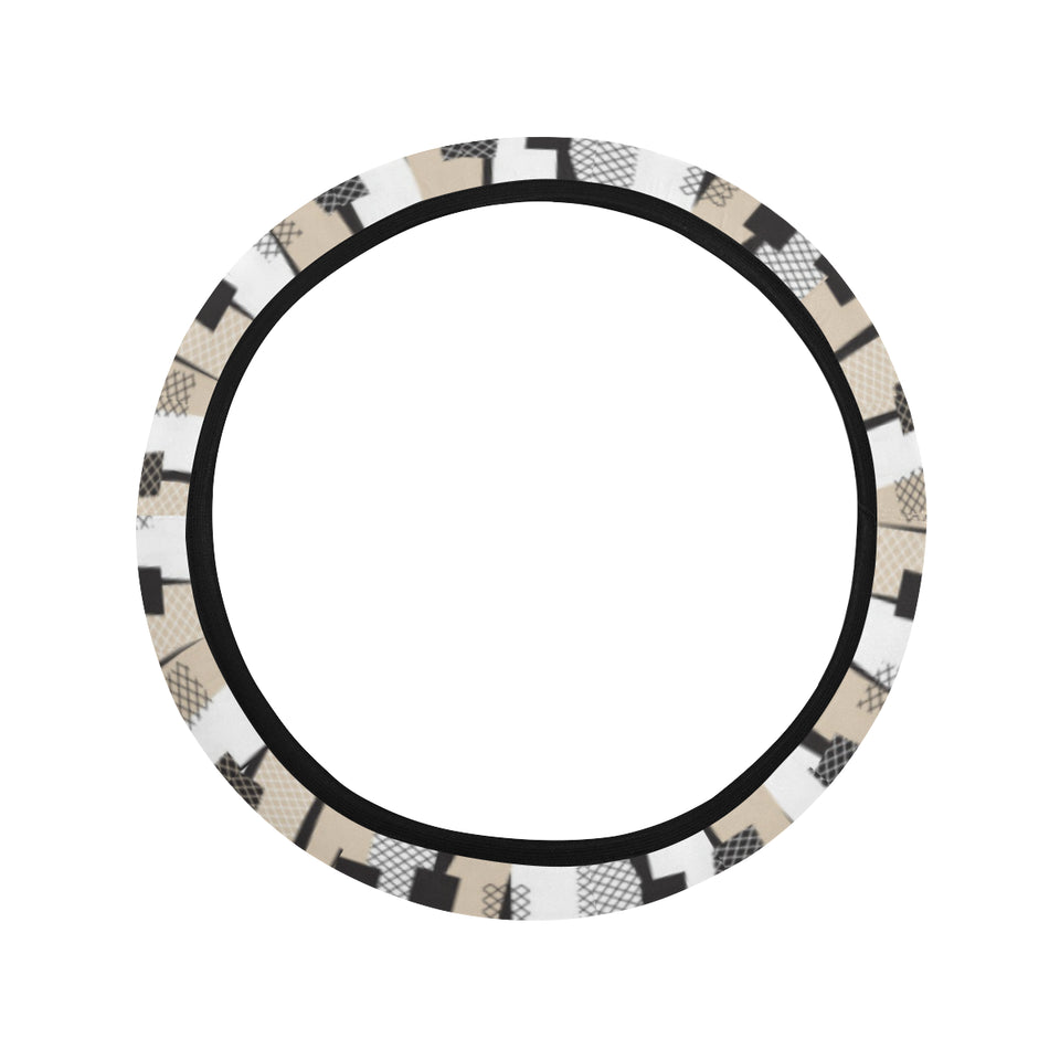 Piano Pattern Print Design 04 Car Steering Wheel Cover