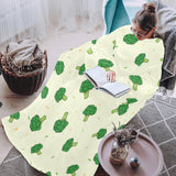 Broccoli pattern Blanket Robe with Sleeves