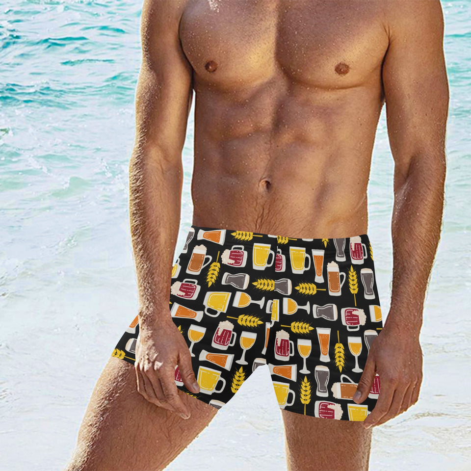 Beer type pattern Men's Swimming Trunks