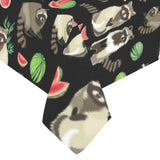 Raccoon watermelon pattern Tablecloth