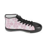 Sketch guava pattern Women's High Top Canvas Shoes Black