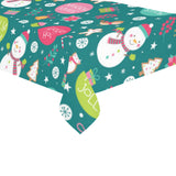 Snowman bird decorative elements christmas pattern Tablecloth