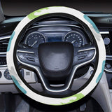 watercolor crocodile pattern Car Steering Wheel Cover