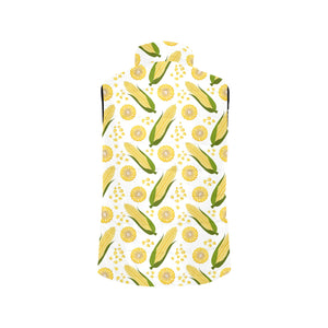 Corn Pattern Print Design 05 Men's Padded Vest